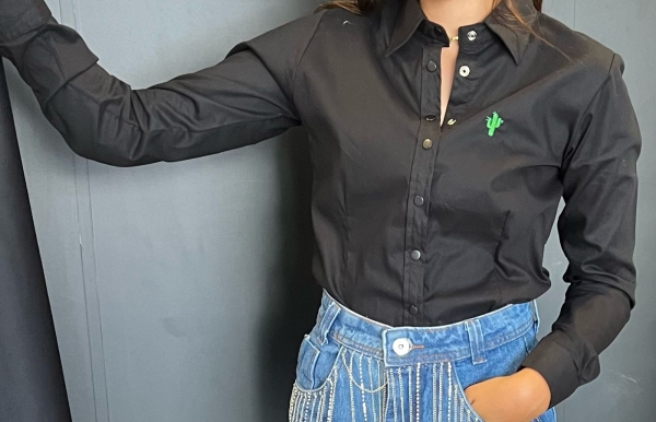 CAMISA FEMININA BASICA LISA 3006