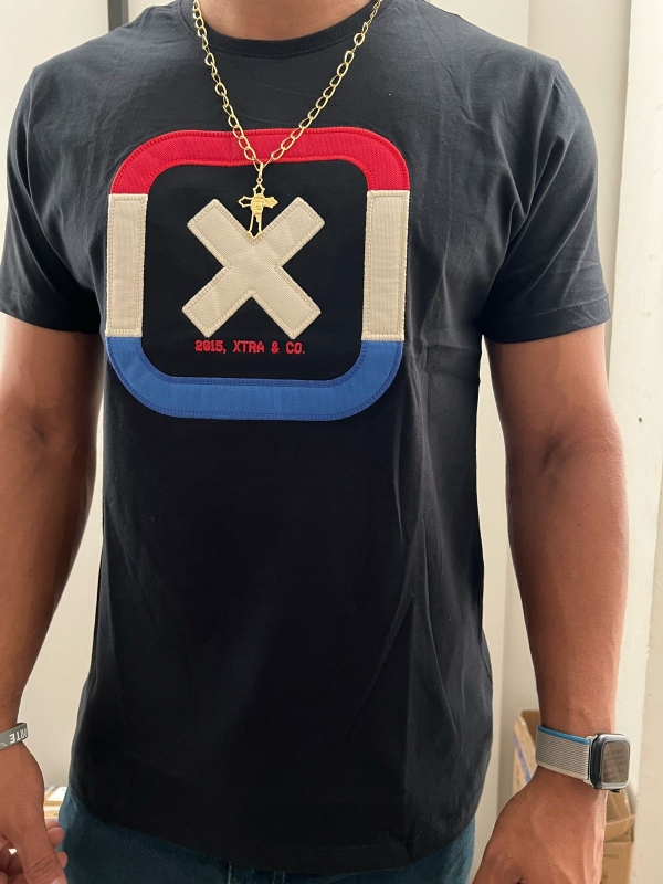 CAMISETA CUSTOM STONE APLICADA 191971 - 0002-PRETO