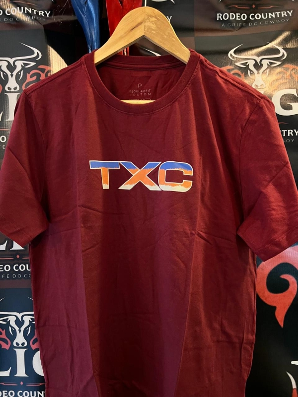 CAMISETA CUSTOM REGULAR ESTAMPADA 192102 - 0010-BORDO