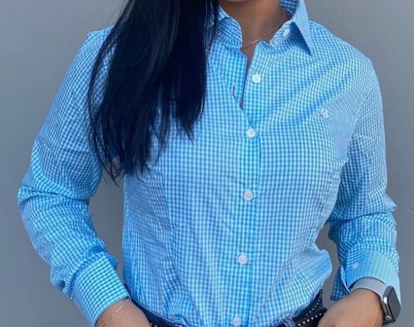 REF: 2610 CAMISA FEM. ML XADRE AZUL