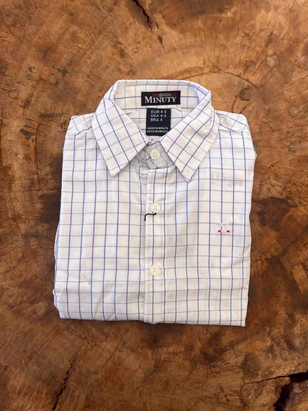 REF: 2509 CAMISA INFANTIL UNIX. XADREZ PEQUENO ML  1 4