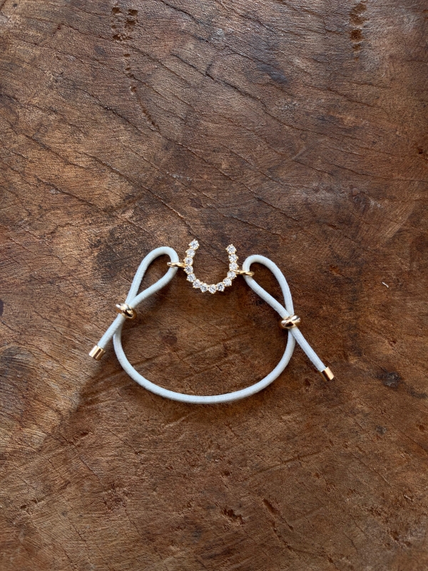 PULSEIRA FERRADURA STRASS C/ ELASTICO 9431