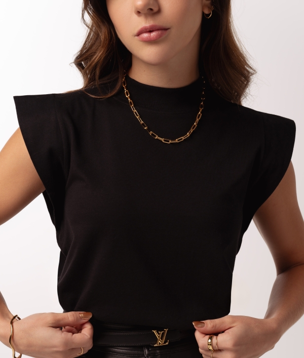 MUSCLE TEE - PRETO