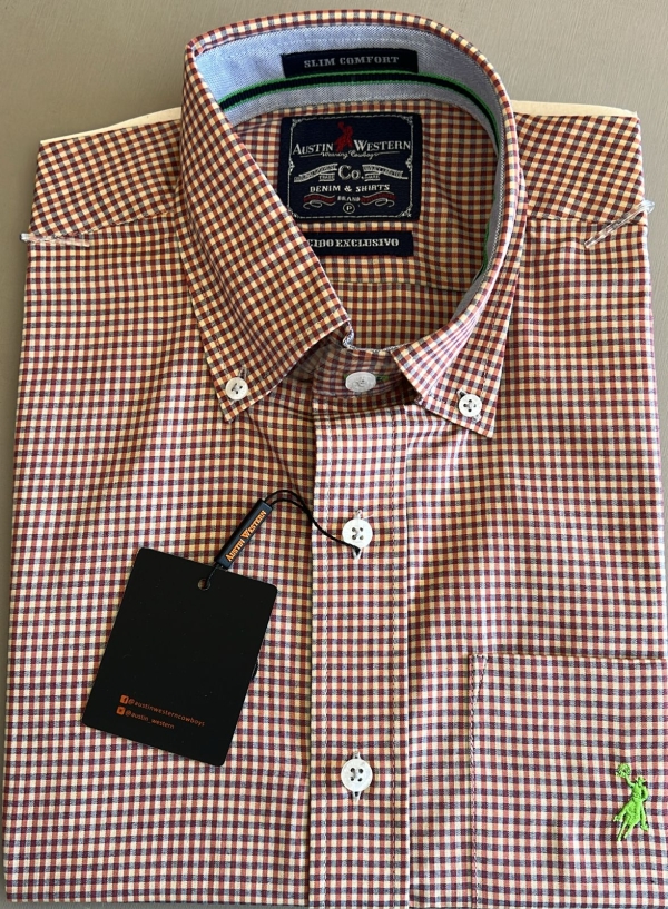 CAMISA M/C AUSTIN WESTERN 1230