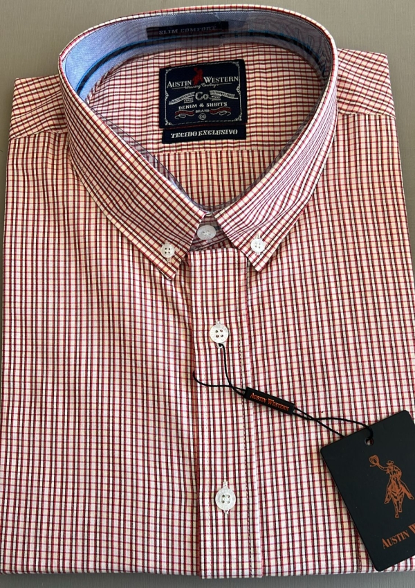 CAMISA M/C AUSTIN WESTERN 1232