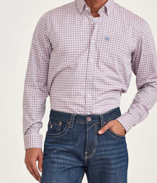 CAMISA REGULAR TRICOLINE BORDADA 29143L - 0065-XADREZ
