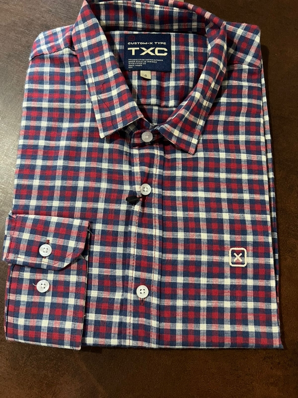 CAMISA SLIM TAFETA BORDADA 29251L - 0065-XADREZ