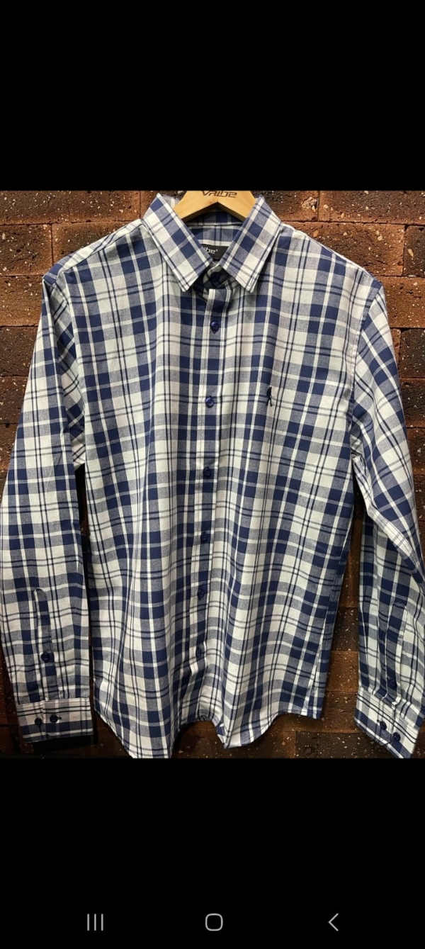 CAMISA ML VAIBE 664 AZUL