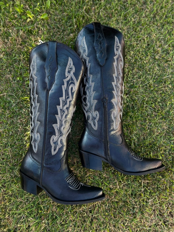 BOTA TEXANA C.MEDIO FEM  10239 LUCHESE PRETO
