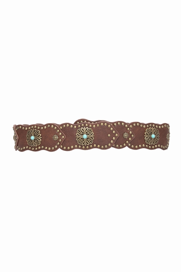 CINTO BOHO COM PEDRA TURQUESA SH51-GM1019 - Imagem 3