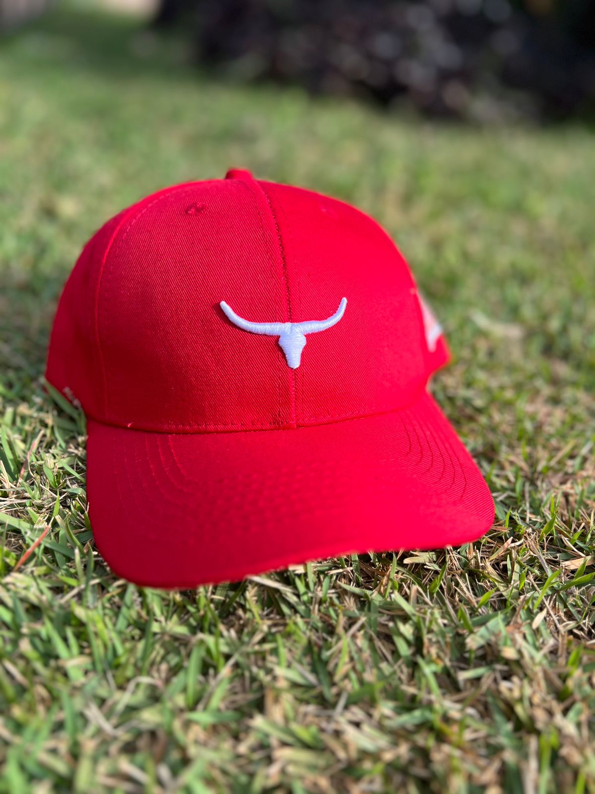 BONE019 VERMELHO/LOGO BRANCO/SEM TELA