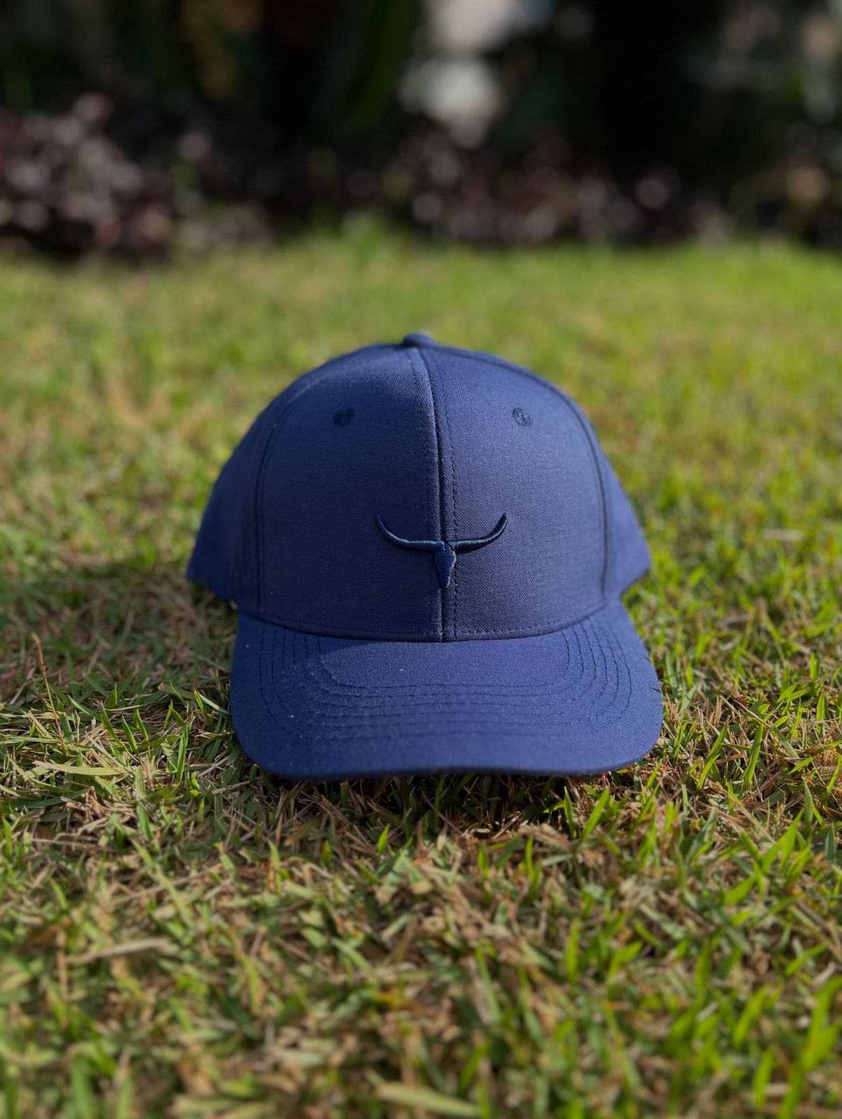 BM2774 BONE AZUL LOGO AZUL/SEM TELA