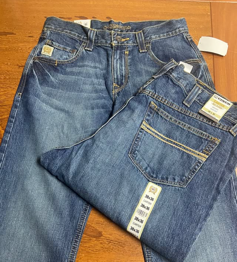 CALCA DE ALGODAO TIPO JEANS - CINCH CARTER 2.4