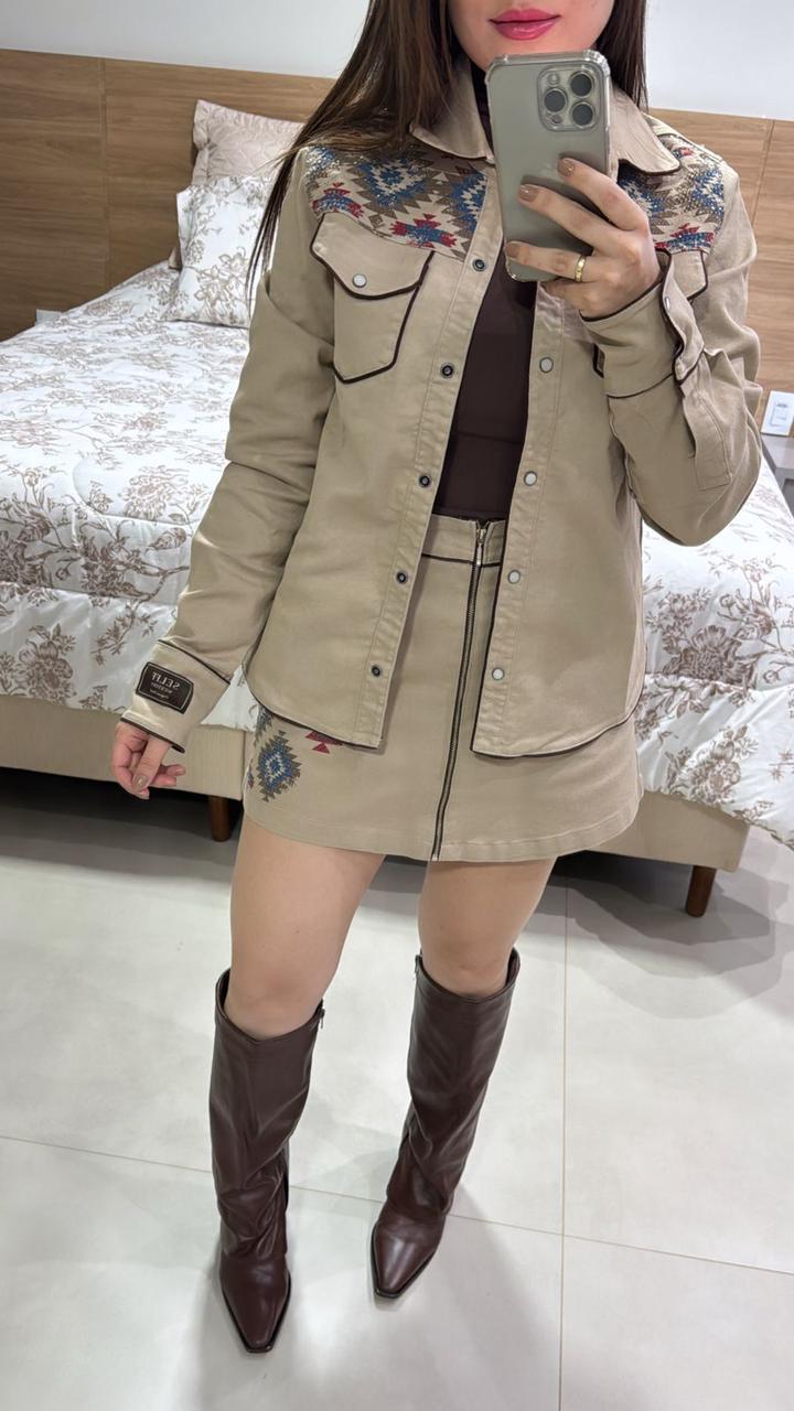 CML20 - CAMISA FEMININA SARJA NAVAJO - Imagem 2