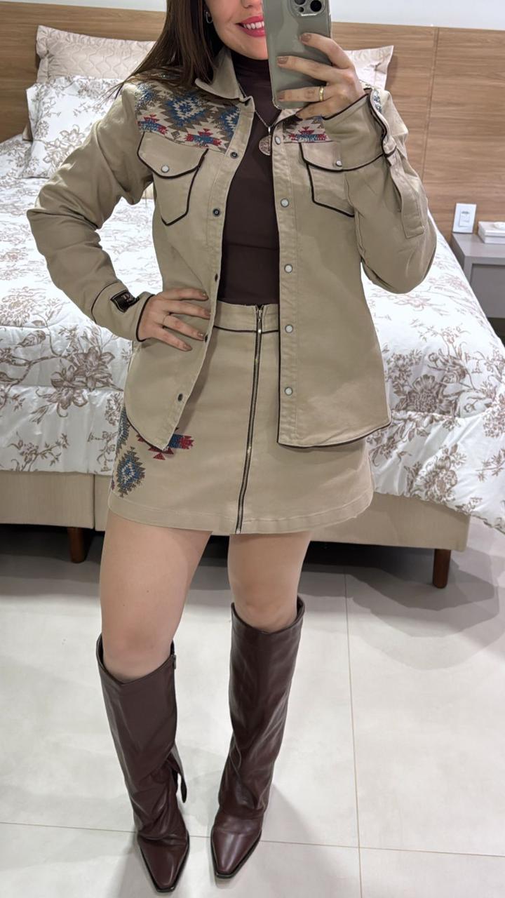 CML20 - CAMISA FEMININA SARJA NAVAJO - Imagem 3