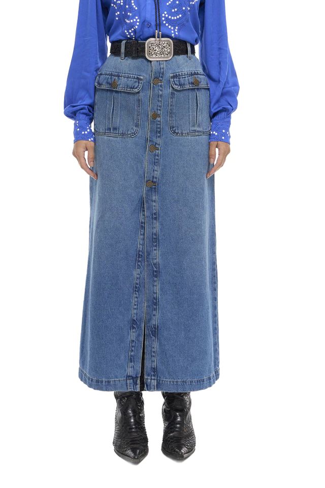 SJL03 - SAIA FEMININA WESTERN BOLSO FOLE - Imagem 2