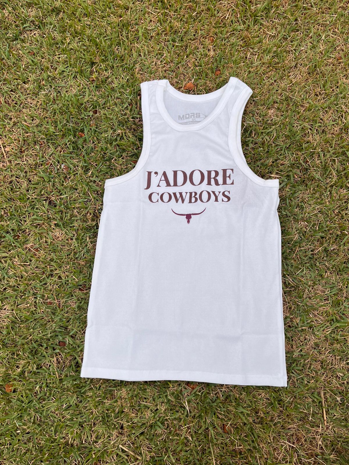 REGATA DALLAS OFF WHITE "JADORE COWBOYS" MARROM REG191