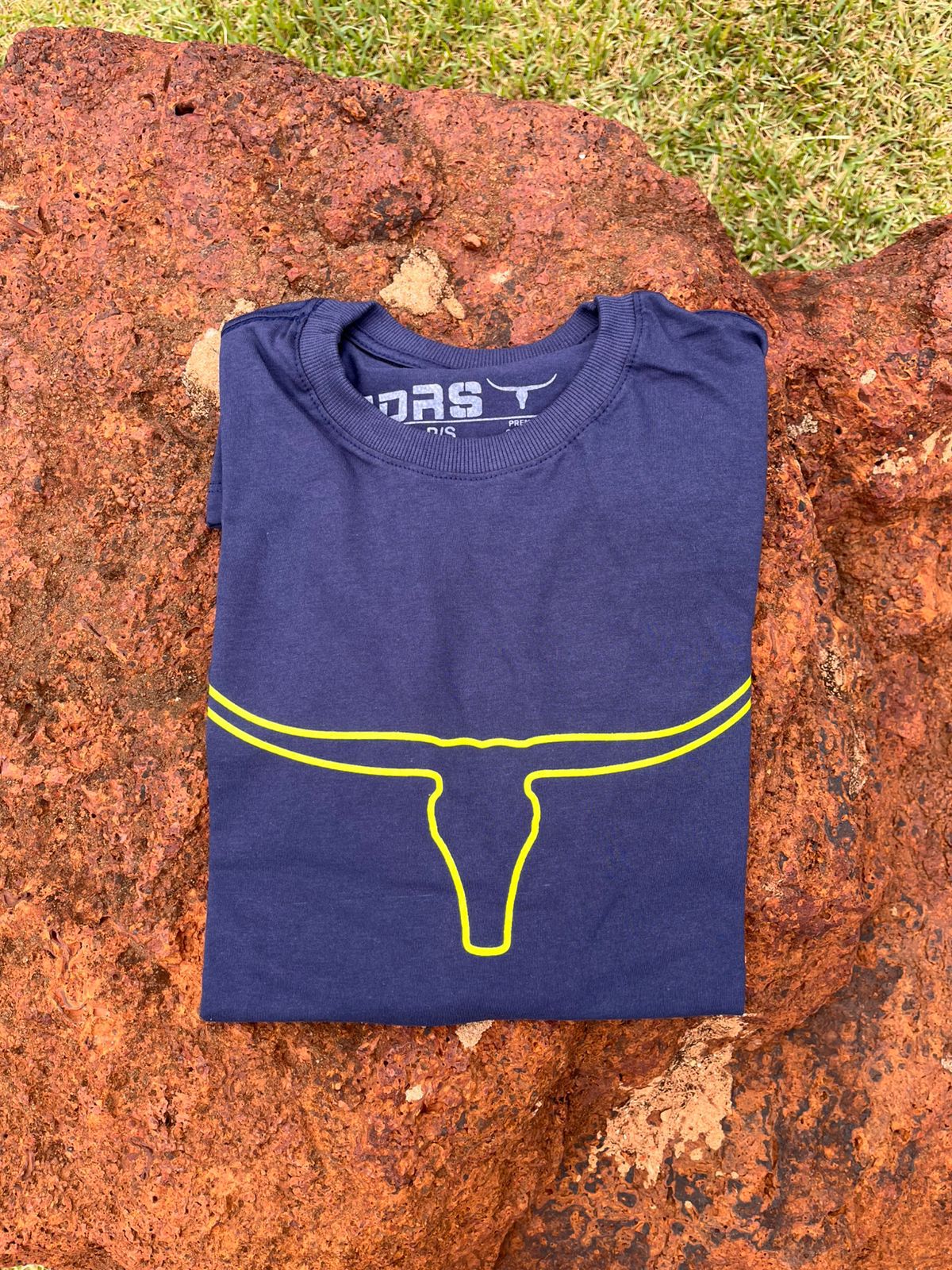 CAMISETA ET AZUL SILK LONGHORN NEON