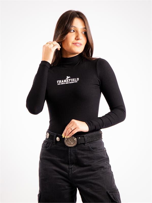 BLUSA ML GOLA ALTA TKF 01686