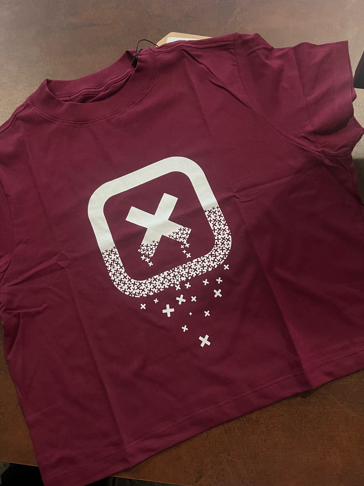 CROPPED CUSTOM MC ESTAMPADA 50866 - 0010-BORDO