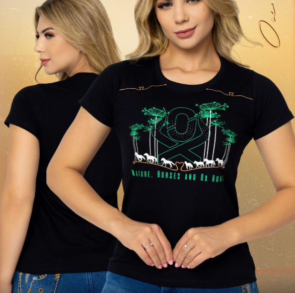 T-SHIRT OX PRETA 6389