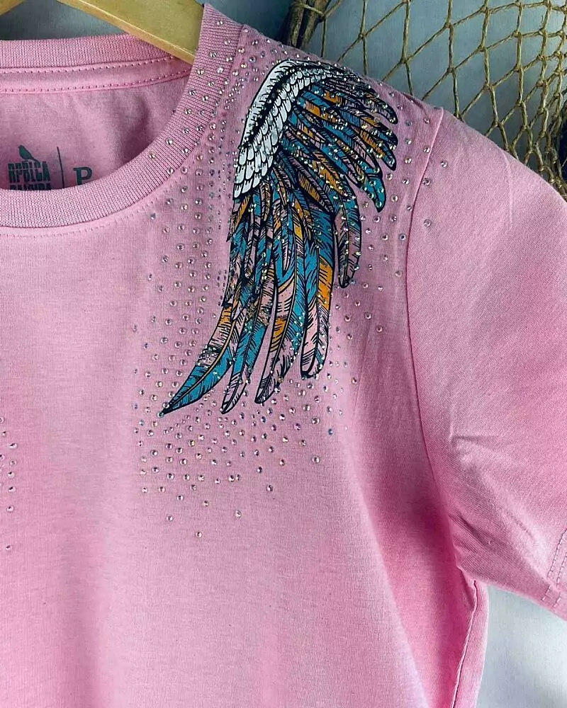 TSHIRT WINGS ROSA
