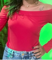 BODY CUSTOM ML BORDADO 50773 - 0052-ROSA - Imagem 6