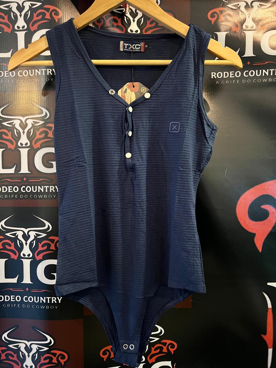 BODY SLIM CUSTOM BORDADA 50941 - 0035-MARINHO