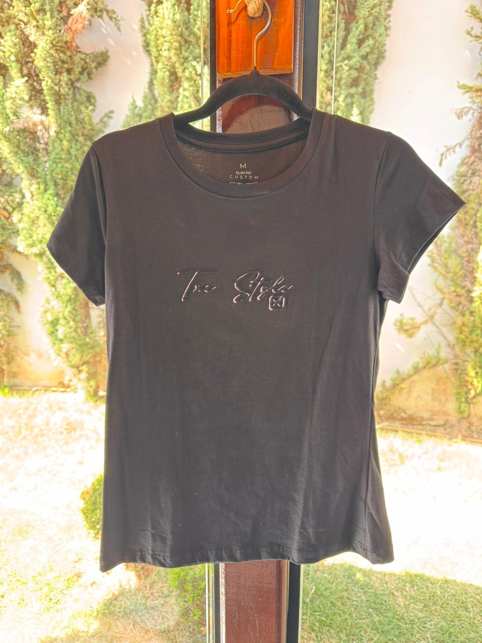 CAMISETA CUSTOM BORDADO 50834 - 0002-PRETO