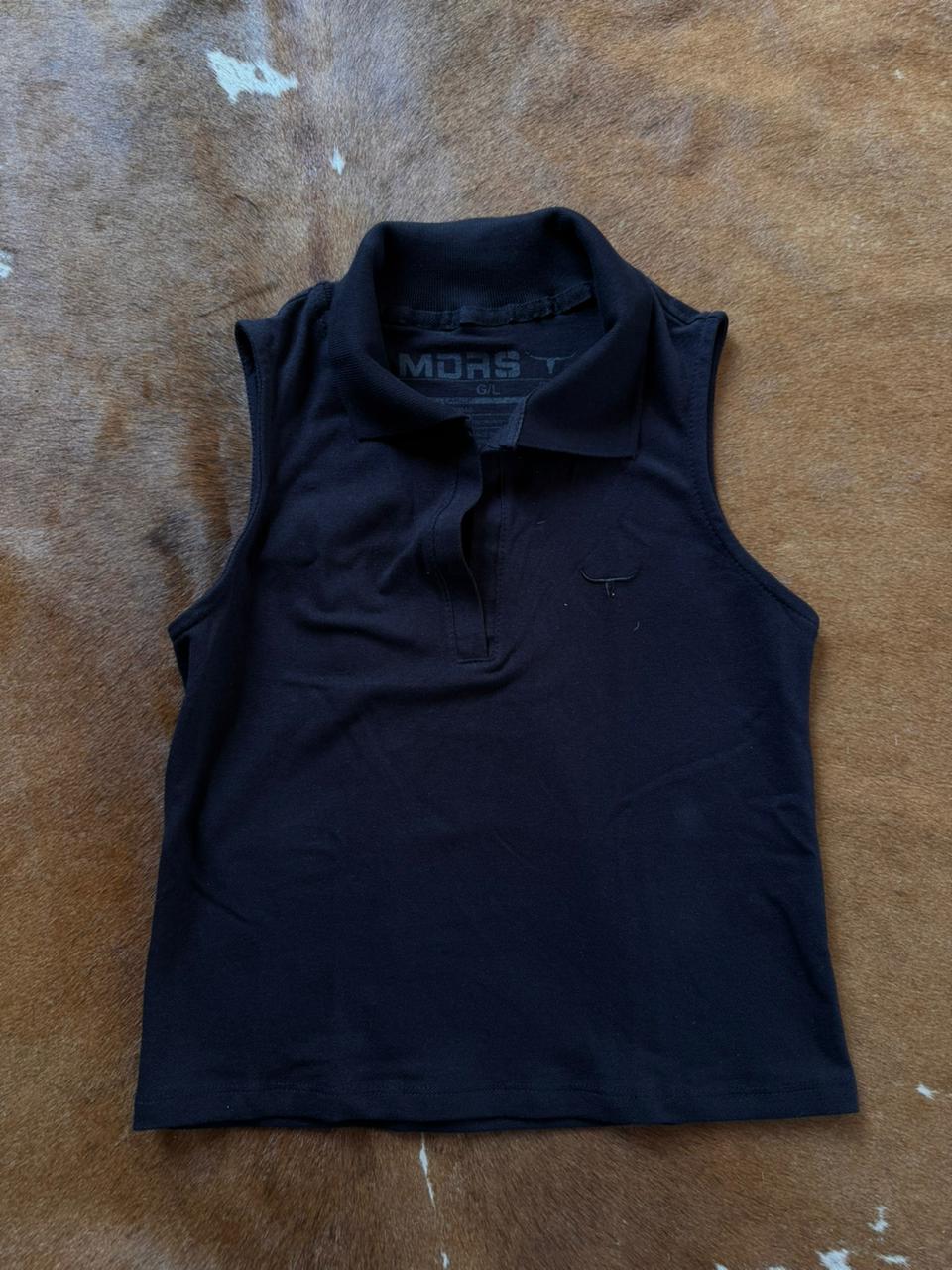 POLO04 CAMISETA POLO COFORT MDRS PRETO