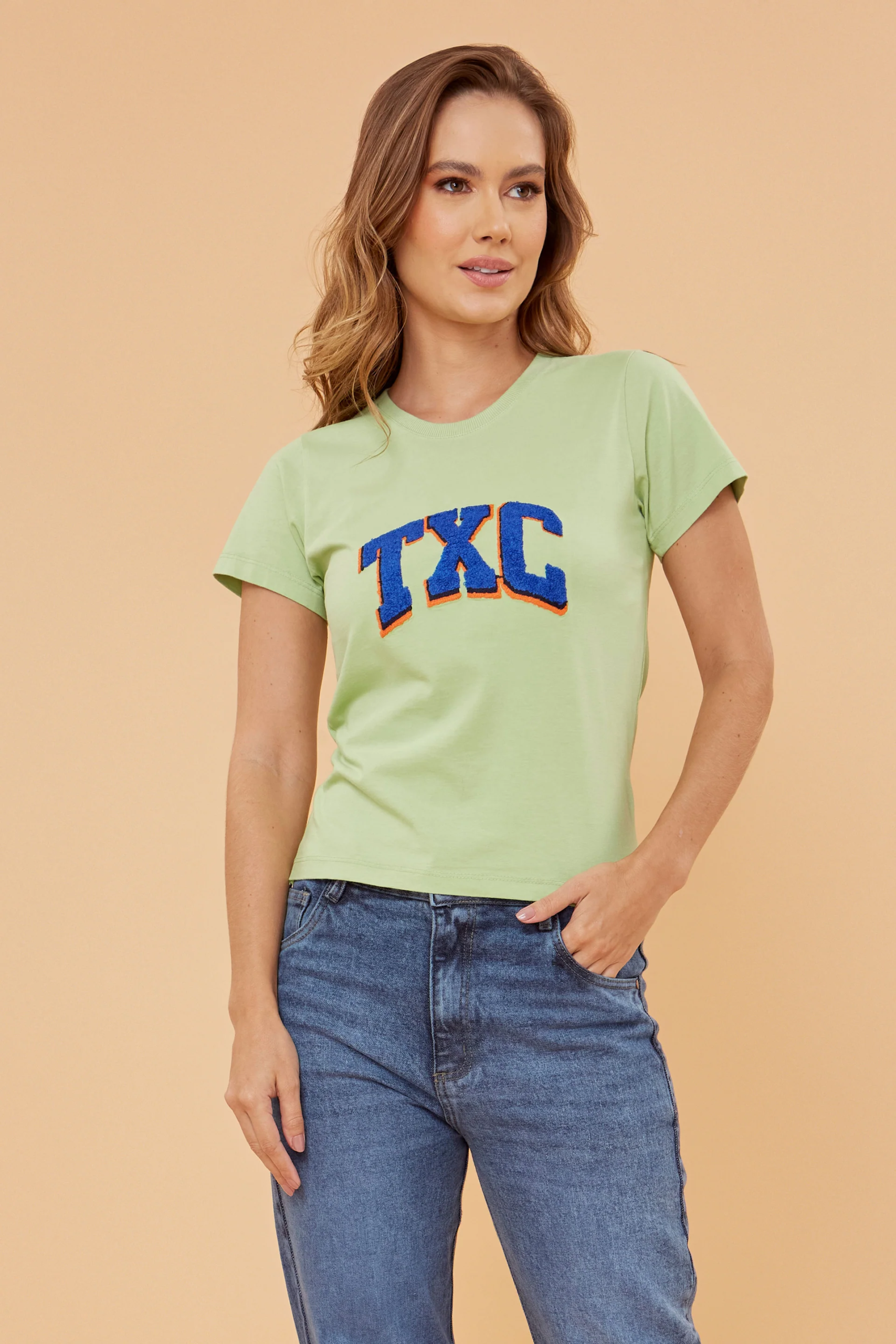 CAMISETA SLIM BORDADO 50899 FEMININA TXC