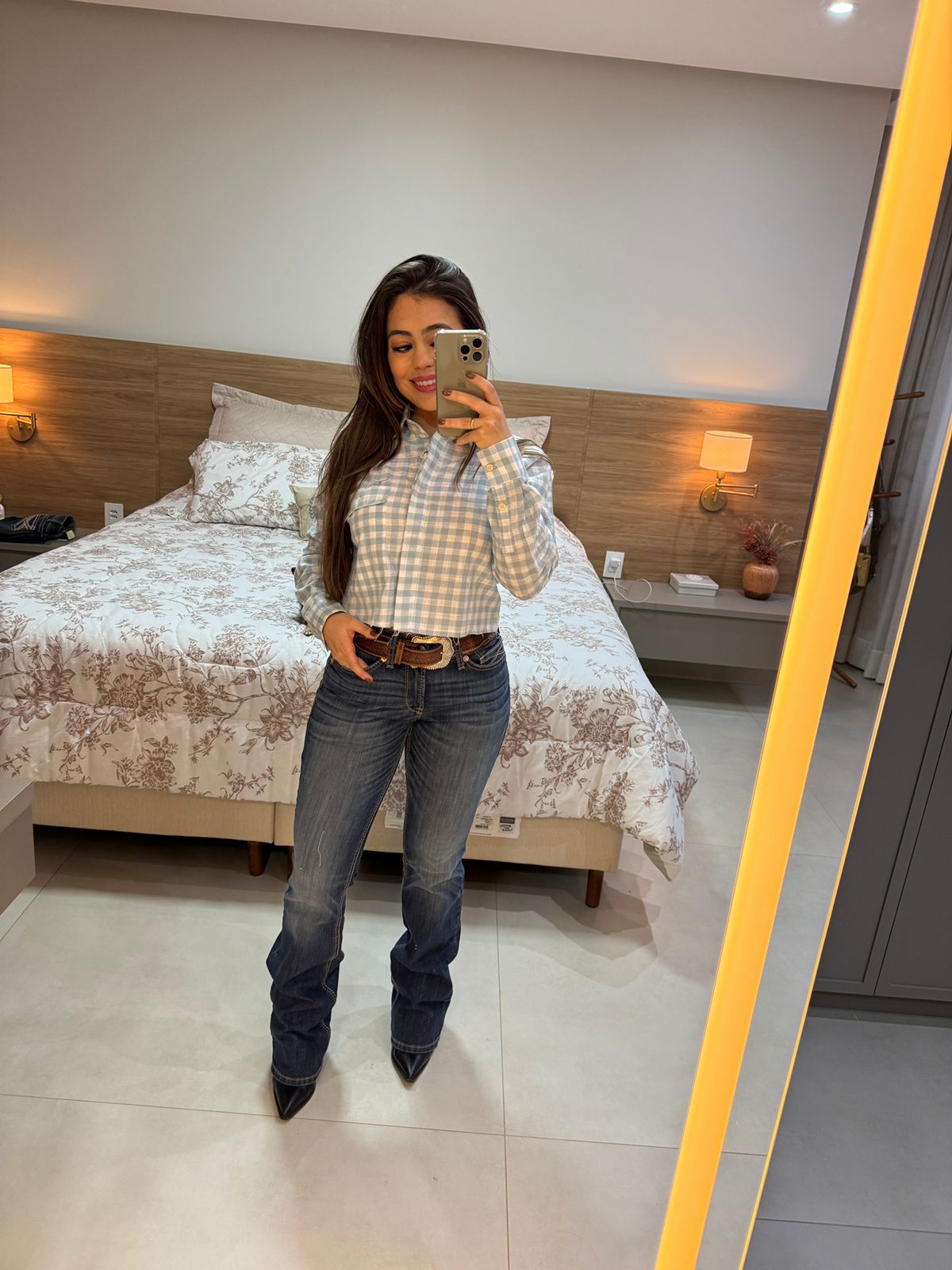 CFC32 CAMISA CROPPED QD AZUL E BRANCO/LOGO AZUL