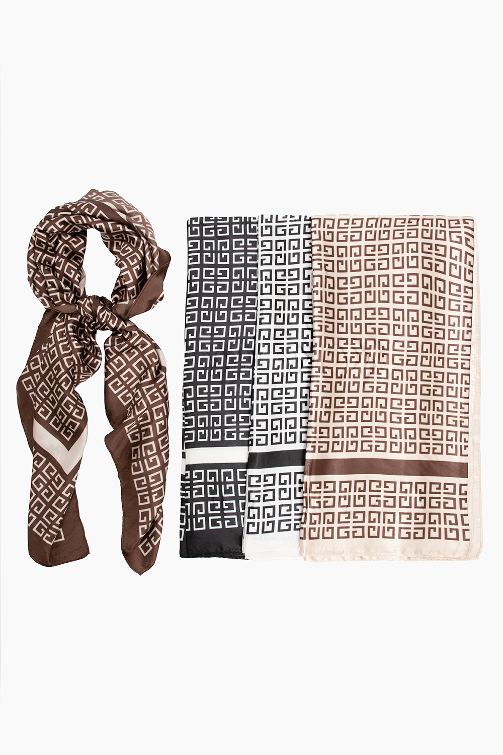 LENÇO CETIM INSPIRAÇÃO GIVENCHY MOSAICO