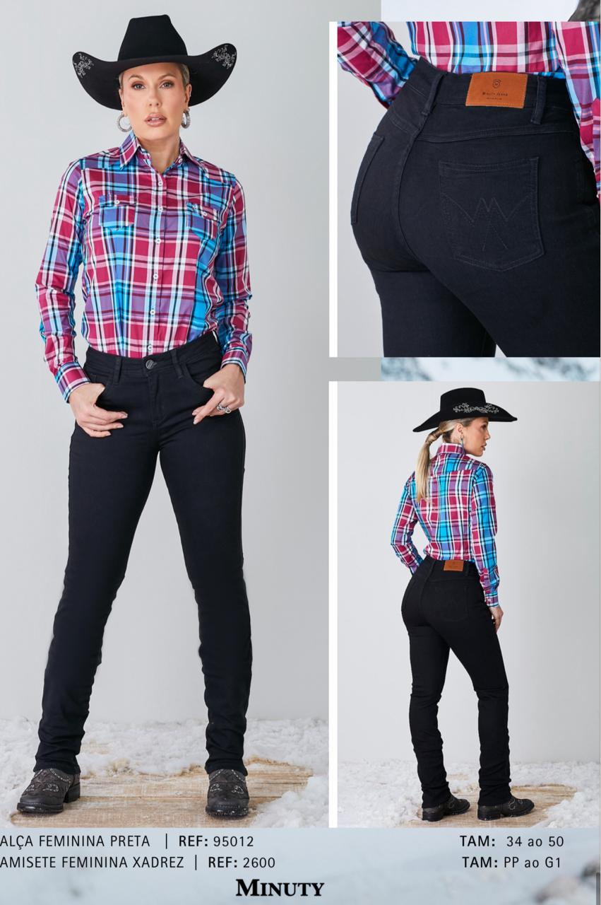 REF:95012 - CALÇA FEM. TRAD. PRETA - Imagem 6