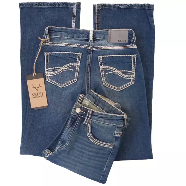 CBT05A - CALCA FEMININA BOOT CUT ROCK CINTURA ALTA