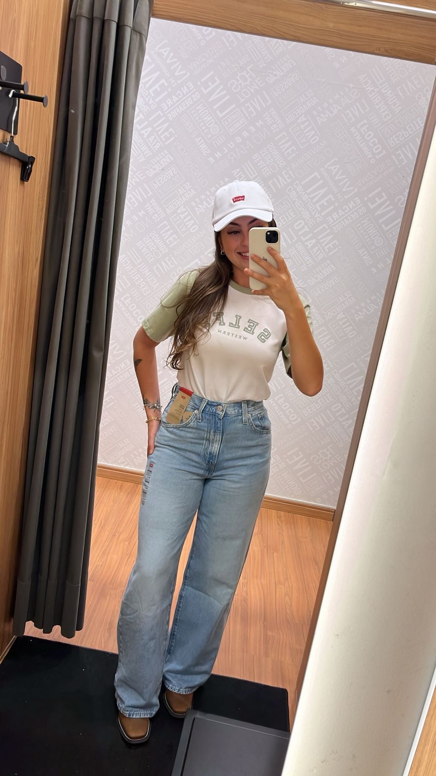 CALCA JEANS FEMININA LEVIS CINCH BAGGY