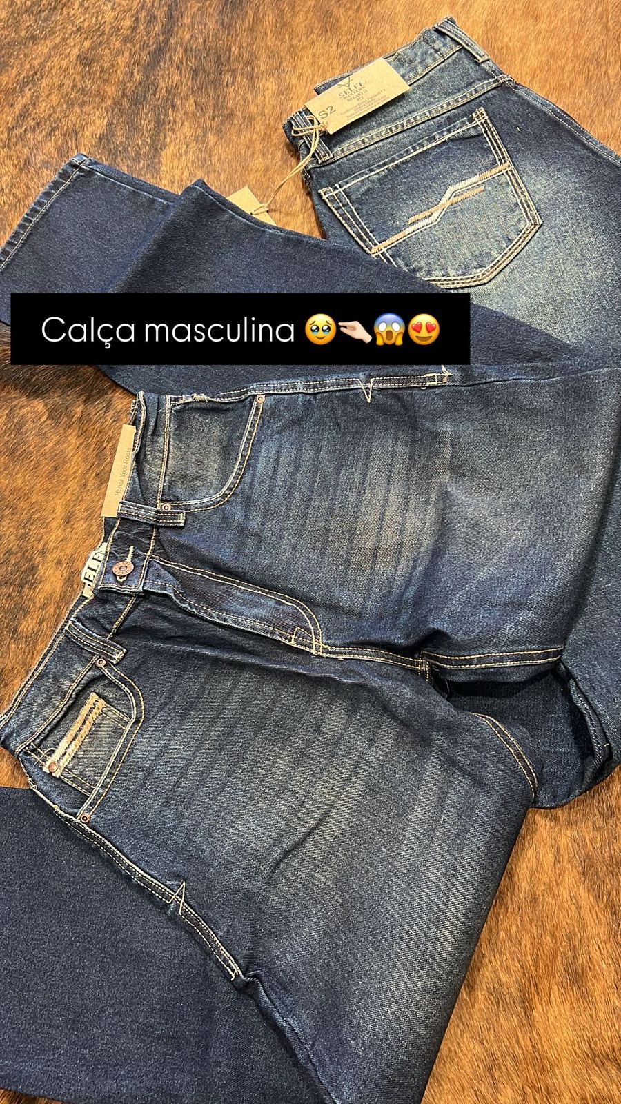 CS201 - CALCA MASCULINA RELAXED VINTAGE