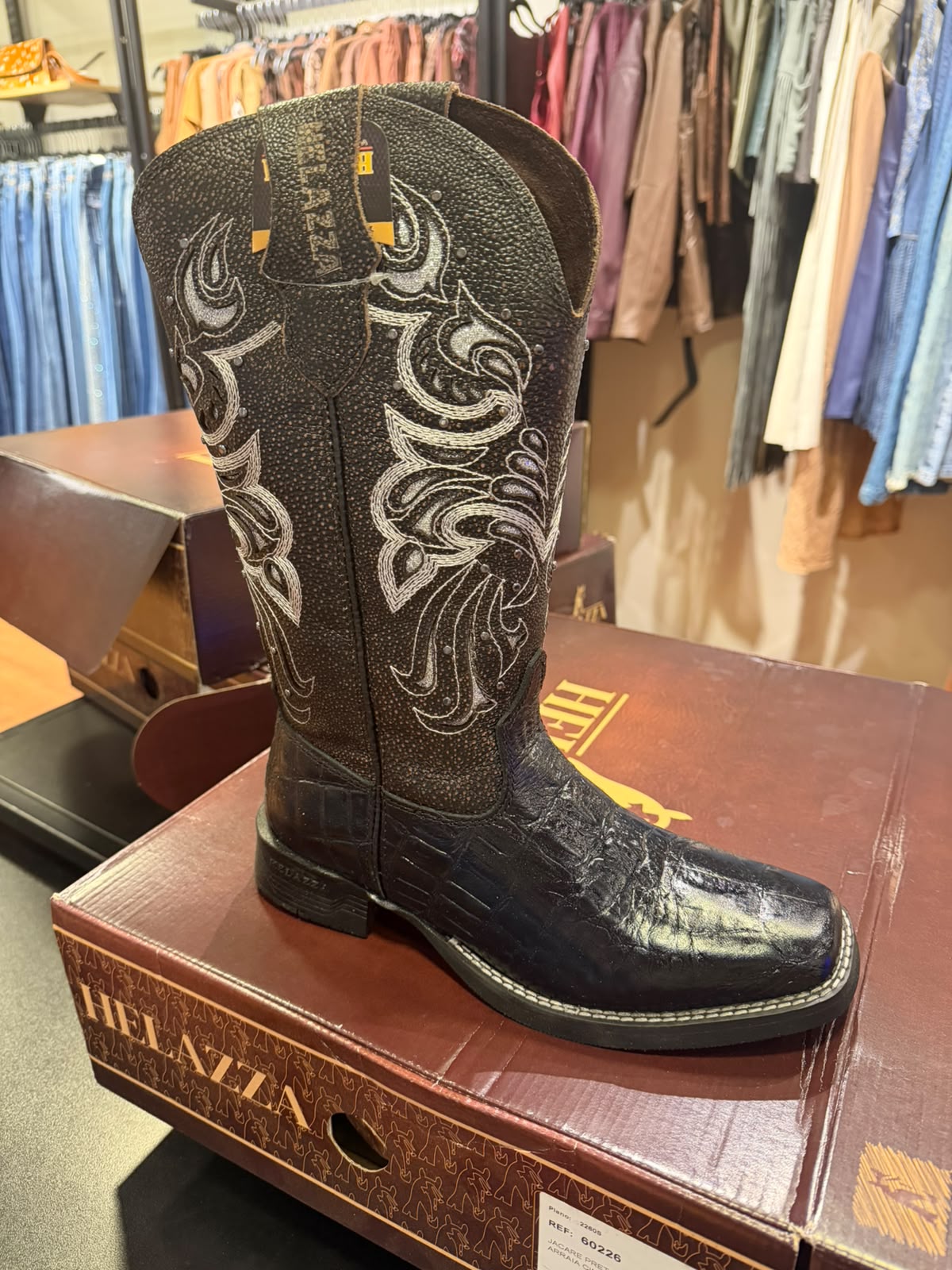 Bota Jacare Preto 60226